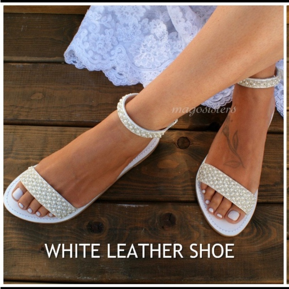 Bridal White Sandals